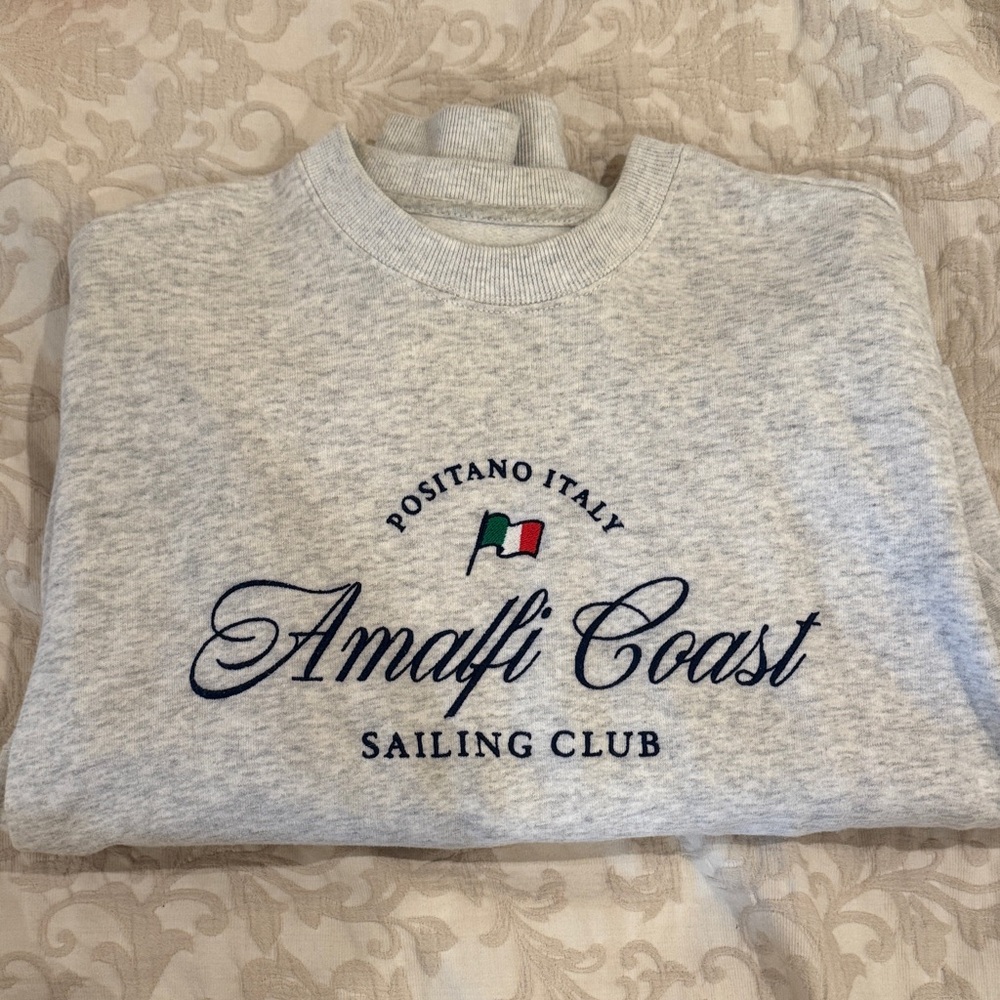 Hollister Amalfi Coast Crewneck Sweater - Light Gray